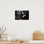 Plakat - Frau trinkt Tee (Küche)