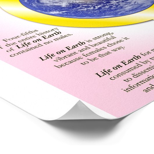 Plakat "Frauen leben" (Ecke)