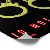 Plakat "FREE SPRECHEN IST KEINE STRAFE" (Ecke)