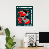 Plakat für abstrakte Kunstausstellung #1 (Heimbüro)