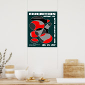 Plakat für abstrakte Kunstausstellung #1 (Küche)