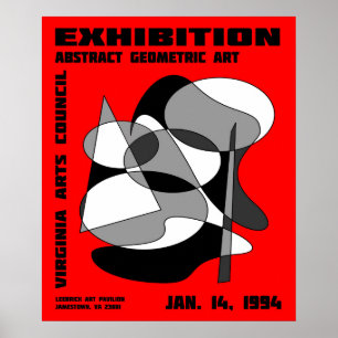 Plakat für abstrakte Kunstausstellung #3