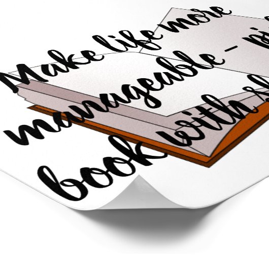 Plakat für Anführungszeichen buchen (Ecke)