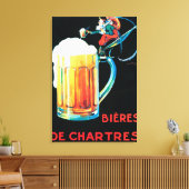 Plakat für Bier von Chartres Leinwanddruck (Insitu (Wohnzimmer))