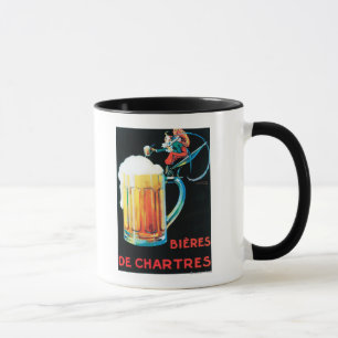 Plakat für Bier von Chartres Tasse