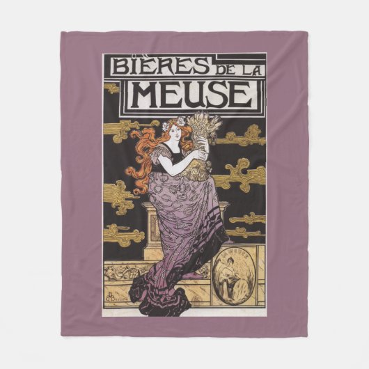 Plakat für Bieres de la Meuse Fleecedecke (Vorderseite)