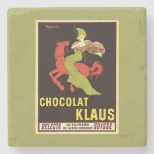 Plakat für Chocolat Klaus Werbung Steinuntersetzer