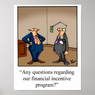 Plakat für das Funny Financial Incentive Programm