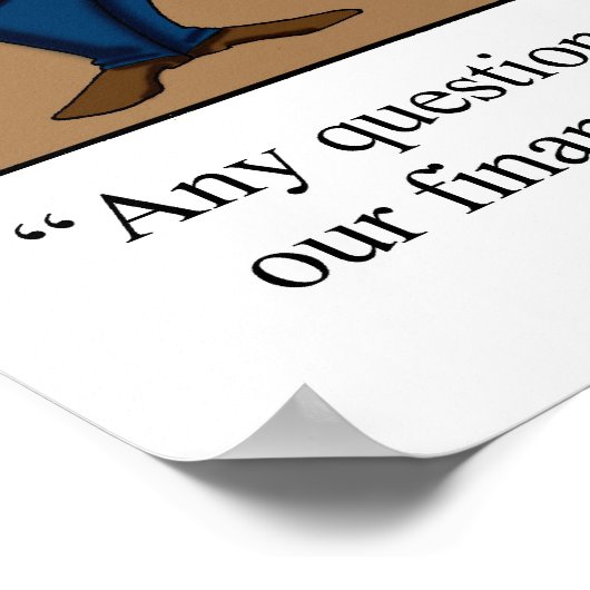 Plakat für das lustige finanzielle Anreizprogramm (Ecke)