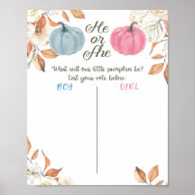 Plakat für das Pumpkin Fall Gender