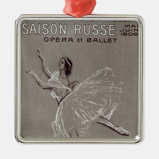 Plakat für das 'Saison Russe Silbernes Ornament (Vorne)