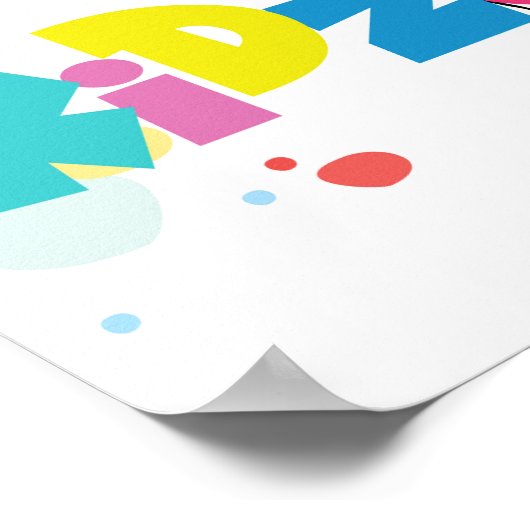 Plakat für das Schild "Kid Zone" (Ecke)