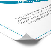 Plakat für das Selbstpflegesystem (Ecke)