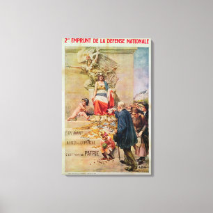 Plakat für das zweite Darlehen für Leinwanddruck