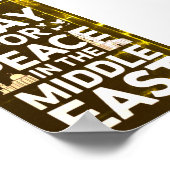 Plakat für den Frieden im Nahen Osten (Ecke)