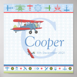 Plakat für den Personalisierten Namen des Vintagen