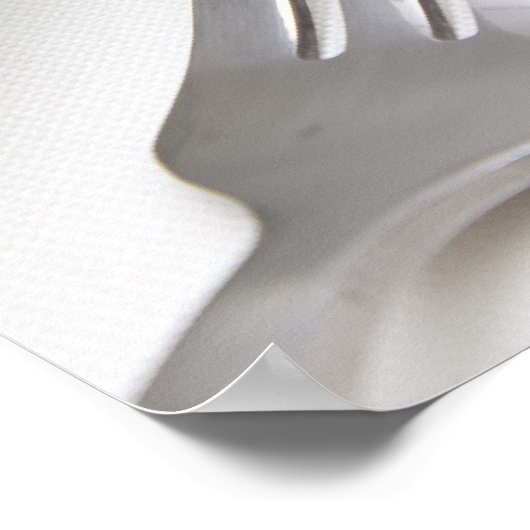 Plakat für den weißen Platz (Ecke)