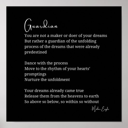 Plakat für die Beschützer (Vorne)