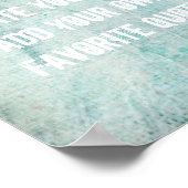 Plakat für die Dekoration (Ecke)