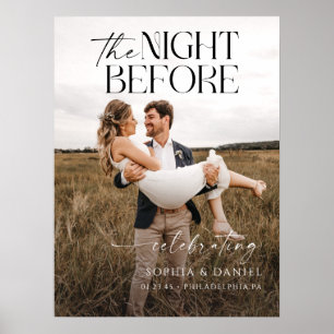 Plakat für die Nacht vor der Probe-Dinner-Rahmen