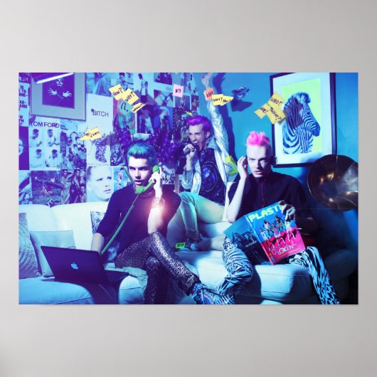 Plakat für die Plastikpaläste (Vorne)