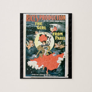 Plakat für 'die Produktion des Reises des Mädche Puzzle