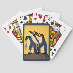 Plakat für die U-Bahn-Verbindung zum Londoner Zoo Spielkarten