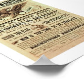 Plakat für die Wiederbelebung ziviler Kriege (Ecke)