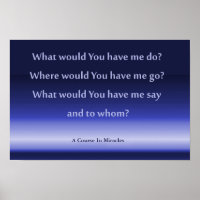Plakat für einen Kurs in Wunder 41,91cm x 27,94cm