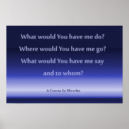 Plakat für einen Kurs in Wunder 41,91cm x 27,94cm