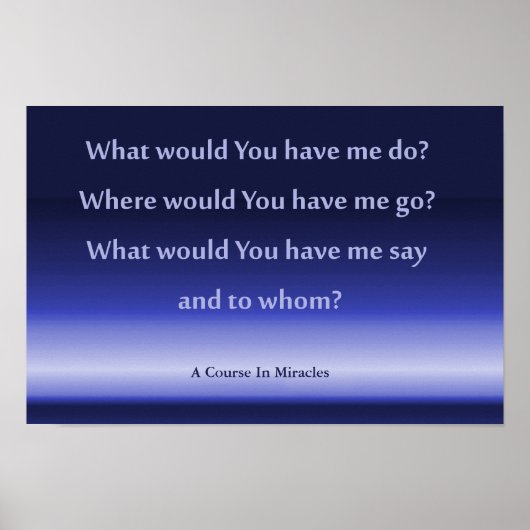 Plakat für einen Kurs in Wunder 41,91cm x 27,94cm (Vorne)