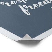 Plakat für Freiheit (Ecke)