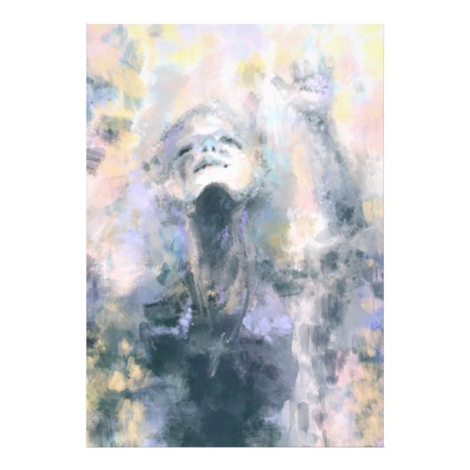 Plakat für Frieden Abstrakt beten Fotodruck (Vorne)