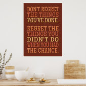 Plakat für Inspiration REGRETS (Küche)