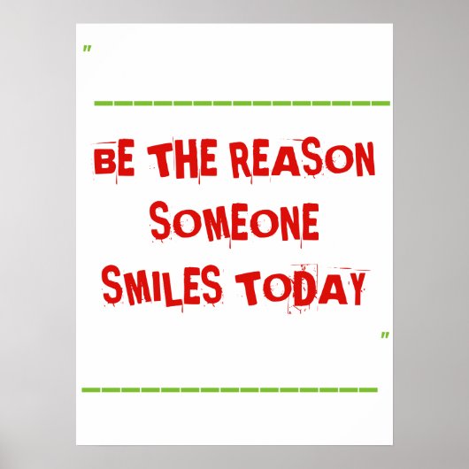 Plakat für inspirierende und motivierend Zitate (Vorne)