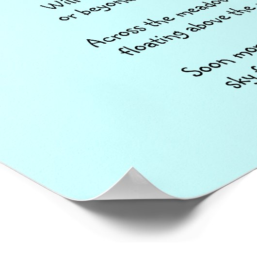 Plakat für Kinder (Ecke)