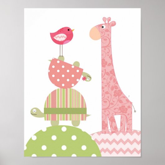 Plakat für Kinderzimmer- und Kinderzimmer für Mädc (Vorne)