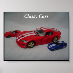 Plakat für klassische Autos