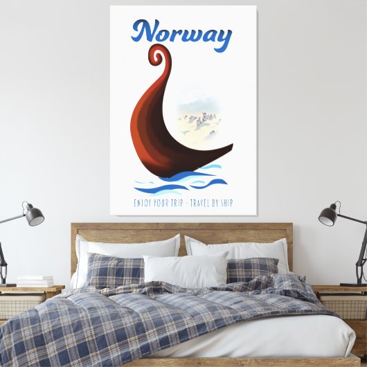 Plakat für Langstreckenboote Leinwanddruck (Insitu (Schlafzimmer))