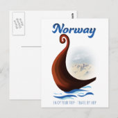 Plakat für Langstreckenboote Postkarte (Vorne/Hinten)