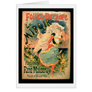 Plakat für "Le Miroir" beim Folies-Bergere, ein P