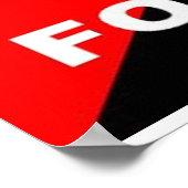 Plakat für Lebensmittel ohne Bomben (Ecke)