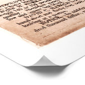 Plakat für Lincolns Ermordung 1865 belohnen (Ecke)