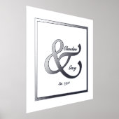 Plakat für mehrere Namen und Datumsangaben Foliendrucke (Ablage )