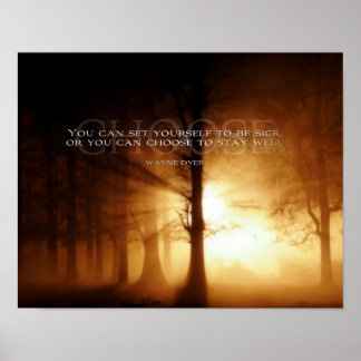 Plakat für Motivierend Gewichtsabnahme - wählen Si