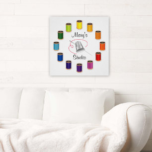 Plakat für Nähen, Nadel und Fäden Poster