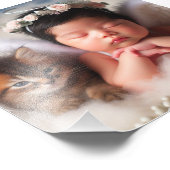 Plakat für neues geborenes Baby Fotodruck (Ecke)