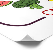 Plakat für Obst und Gemüse (Ecke)