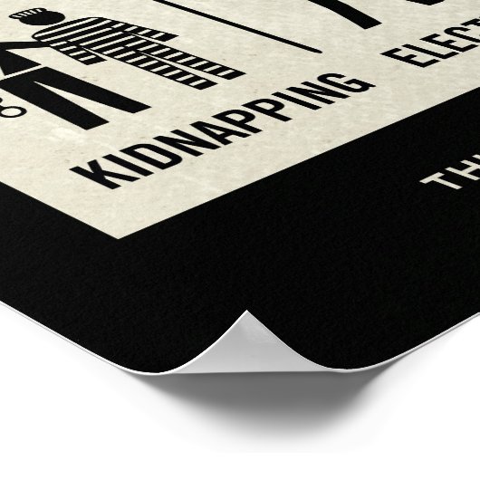 Plakat für Regierungswarnung (Ecke)