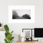 Plakat für schwarze und weiße Golfplätze (Heimbüro)